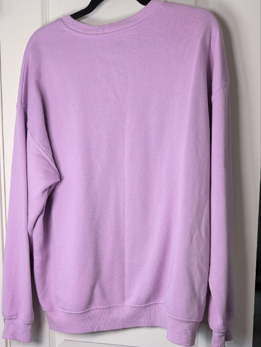 Lavender Graphic Sweatshirt with Leopard Front - Picture 5 of 5